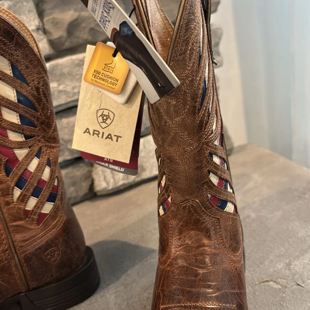 Ariat Longview Burlap Shock Shield & ATS technology,duratread sole,anti-fatigue - Picture 10 of 15